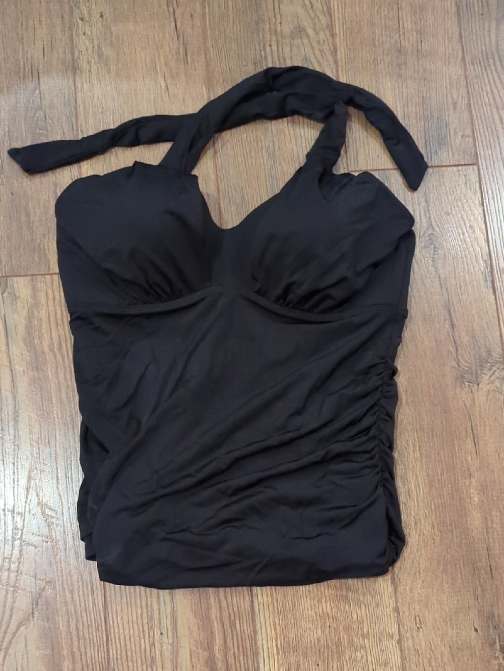Athleta Black Halter Tankini Bathing Suit Top